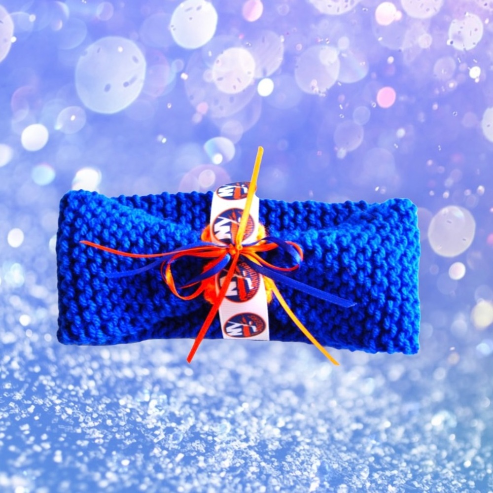 New York ISLANDERS Hockey Handmade Baby Headband *NEW*